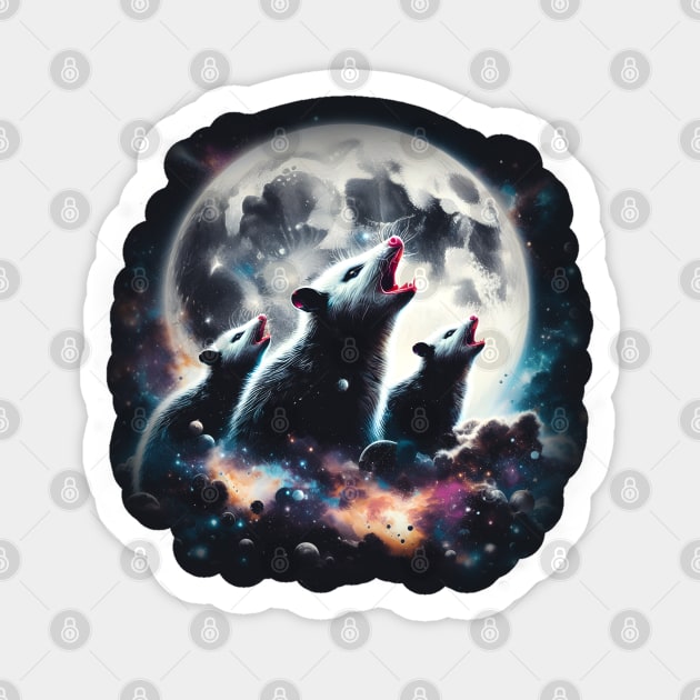 Moonlit Howl Sticker by MakerMind8.2